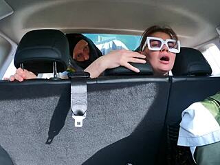 I was taken for a ride in the car and thoroughly fucked by a sexy brunette