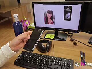 hot busty colombian broad desperate for blowjob