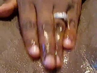 Ebony milf asks, 'Want to see me toy my ass?'