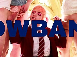 British blonde fucks her sugar daddy with intense passion