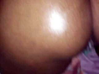 Black Ebony MILF Gives Blowjob Leading to Cumshot