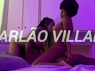 Brunette amateur enjoys deepthroat blowjob with big black monster cock in intense sex