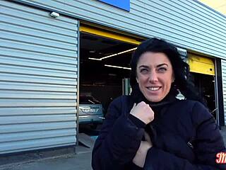 sabrina chaude, that milf, knows exactly what to do with two big cocks