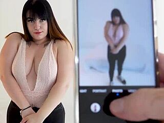 Busty Brit Giving Head to Dweeb