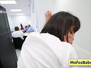 Busty MILF Sucks Fat Dick in Office