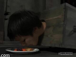 The girl tossed up in the garage gets punished.