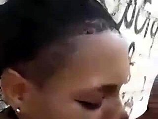 two liberian lesbos making out in an uncompleted building