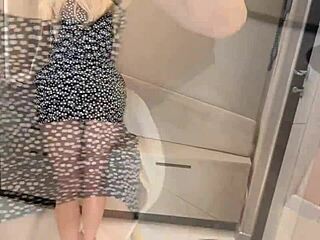 fucked sexy teacher after class, russian amateur with english subs 😍