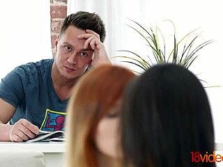 Redhead Lili Fox And Asian Jade In Wild 3Some Fuck!