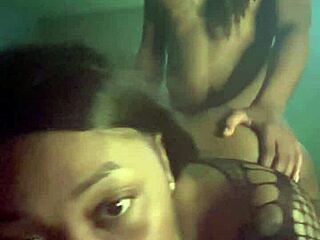 Big Black Cock Ball Licking and Doggystyle Fucking in Netflix Session