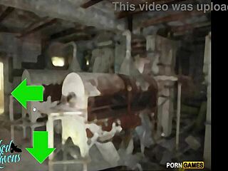 Inked Raven Plays Zombies Attack With Shaved Pussy Exposed