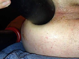 Beer and Dildo in Anal Assfucking Play