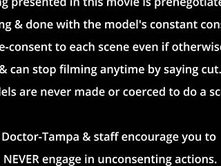 Tampa university entrance physical exam leaves her gaping and spread wide!