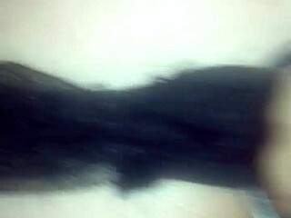 in the wood only with g-string and fishnet stockings