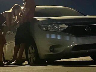 pregnant anal caught in public, moaning and bent over