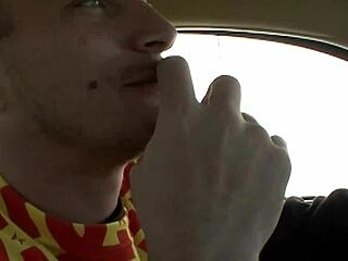 Police girl pulls over a guy and takes him in for an oily wet fuck