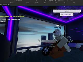 giving a submissive roblox slut backshots until she finishes