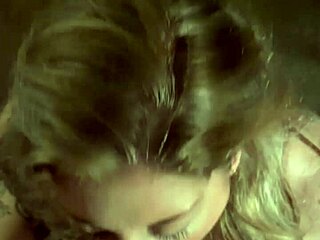 this sexy milf is sucking her husband off until he climaxes, deepthroating that big cock