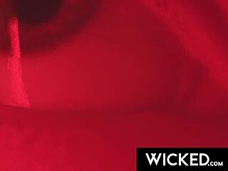 wicked hot threesome with blonde and brunette in reality