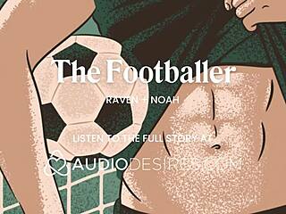 Journalist fucked hard by athlete in locker room, feeling emotions in sexy interview