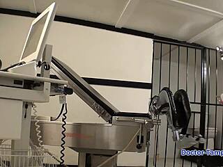 Locking up this broad, Alexa Chang, in the backstage area.