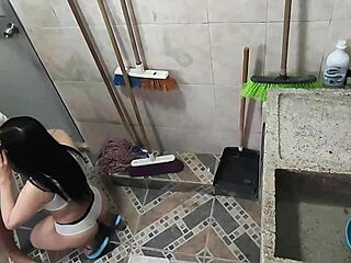 my step-cousin records me washing and i suck him off