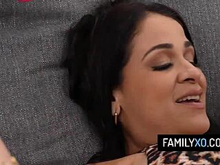 Caught my stepdaughter with a sex toy, leading to a family lesson with miss raquel and nia bleu