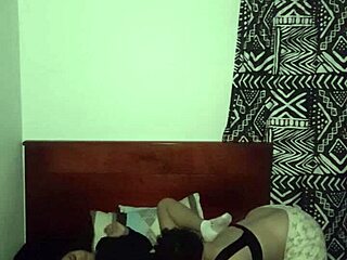 Real sex with girlfriend at stepmother's house turns into bisexual Latina lesbian encounter