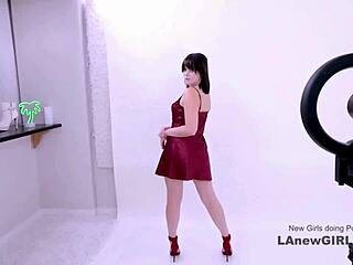 radiant brunette muse gets fucked at the modeling audition