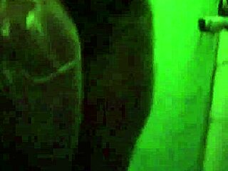 I couldn't resist watching Nelly and Natasha bathing in the bathroom. Their big tits and asses glistened under the shower.