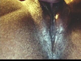 Ebony lovers lick pussy in panties leading to orgasm