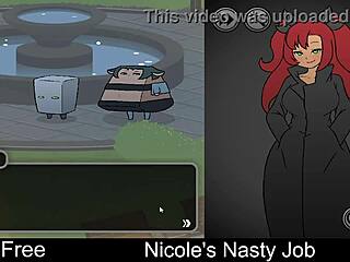 Nicole's Nasty Job In Erotic Interactive Game.