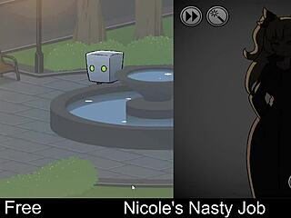 Nicole's Nasty Job In Erotic Interactive Game.