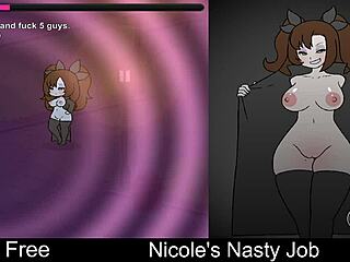 Nicole's Nasty Job In Erotic Interactive Game.