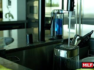 Horny mom Charlie Forde sucks Nick Strokes' huge dick and craves it intensely.