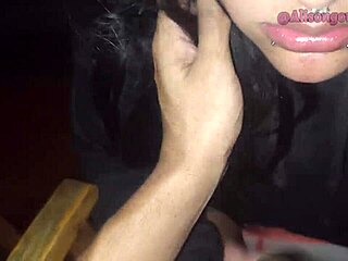 Hey, my best friend gulps my whole cock on the balcony, neighbor almost catches us! 😉