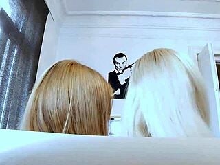 Grandpa gets his dick sucked by 2 beautiful teen 18+s