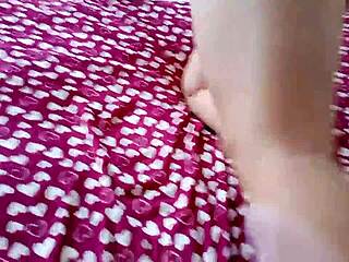 incredible latina plays with dick and shows tits thinking it's house play 😍