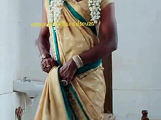 indian crossdresser model lara dsouza in saree video