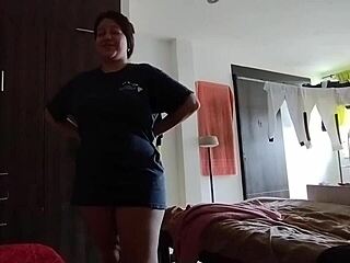 Young Stepsister Begs for Clothes, Offers Ass Filling