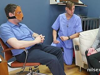 slutty cutie was brought in butthole loony bin for awkward therapy