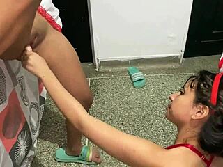 The couple has lesbian sex, I fuck my stepdaughter's pussy in doggystyle and missionary.