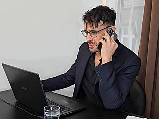 Slutty Employee Kristina Grace Gets DAP and Piss from Boss and Colleague