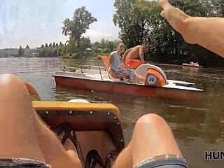 Gorgeous Chick Gets Naked Next To Hubby