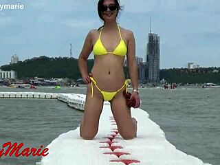 Jenny Marie in New Yellow Bikini