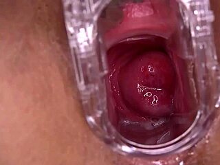 horny slut with big tits and shaved pussy takes big load deep in her wet cunt during hardcore fucking