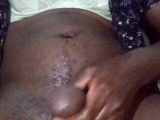 Sexyjayla254 Big Black Dick Kenyan Crossdresser Masturbation With Multiple Cumshots