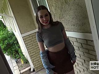 Stacked Brunette Naomi Blue Gets Cumshot After Rough Fuck