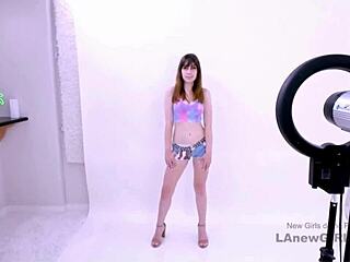 Girl next door model gets fucked at a modeling audition, it was so hot and unexpected, i messed up the interview