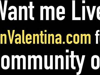 Sweet pussy fucked carmen valentina milks cock on the floor